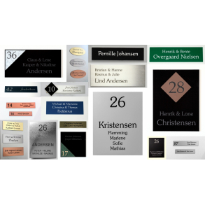 Postkasse -& Dørskilte